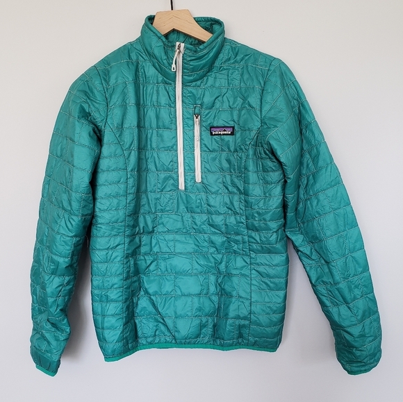 Patagonia Nano Puff Pullover Jacket Sz Small Emerald Green - Picture 5 of 5